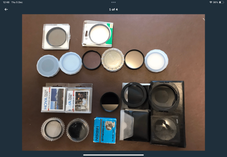 Camera Filters Job Lot and Metz36c-2 Flash