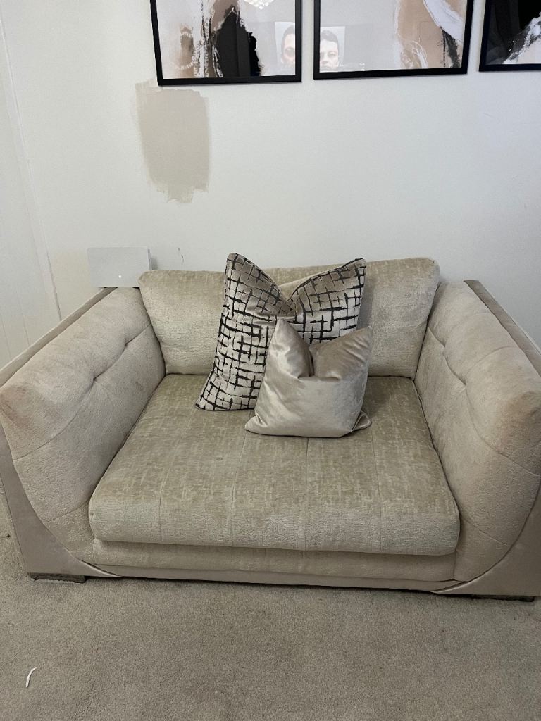 2 seater chair footstool