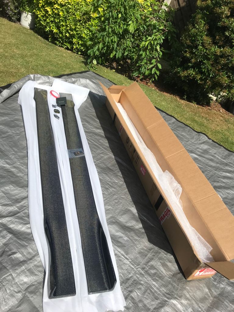 BMW 3 Series Carbon Fibre look side skirts