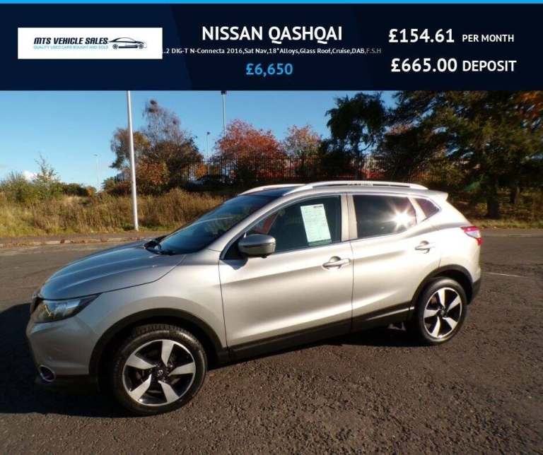 2016 Nissan Qashqai 1.2 DiG-T N-Connecta 5dr HATCHBACK PETROL Manual