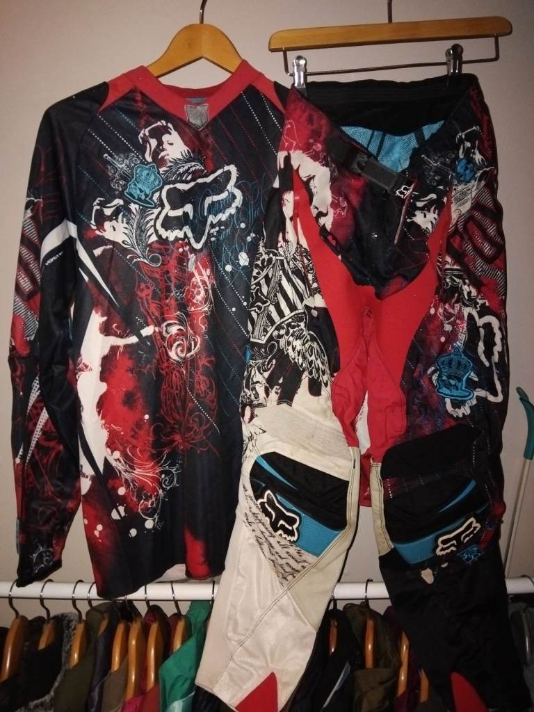 Selection of different motocross kit's for sale.