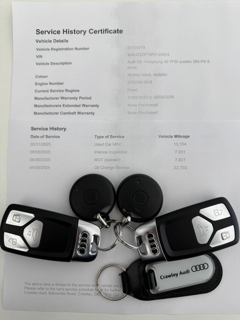 2023 Audi Q5 2.0 TFSI 45 Vorsprung SUV 5dr Petrol S Tronic quattro Euro 6 (s/s) (265 ps) ESTATE P...