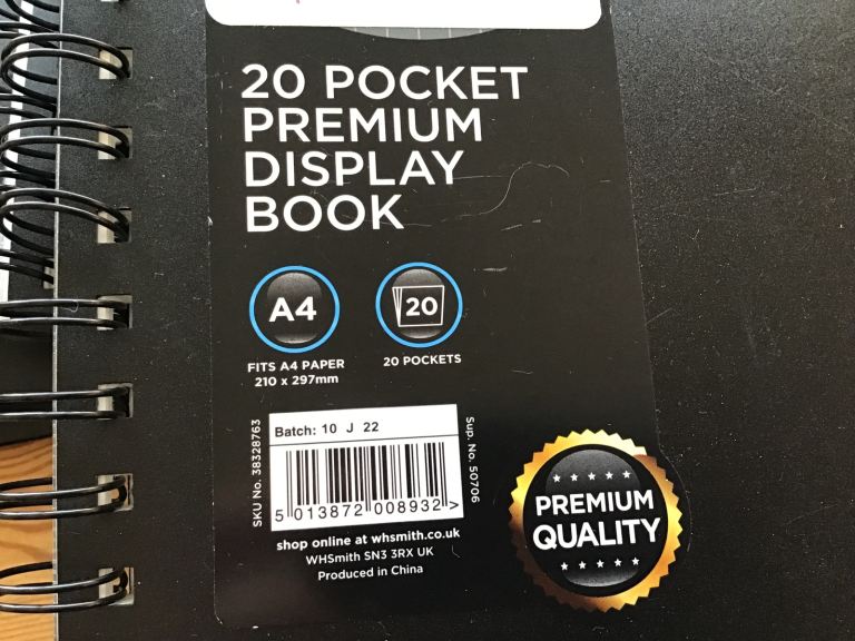 20 pocket Display Folders 