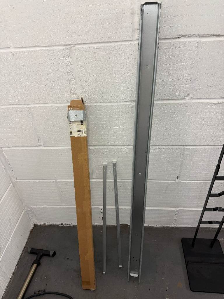 Ikea SKORVA Bed Midbeam Central Support, Galvanised, Adjustable length Max 203 cm
