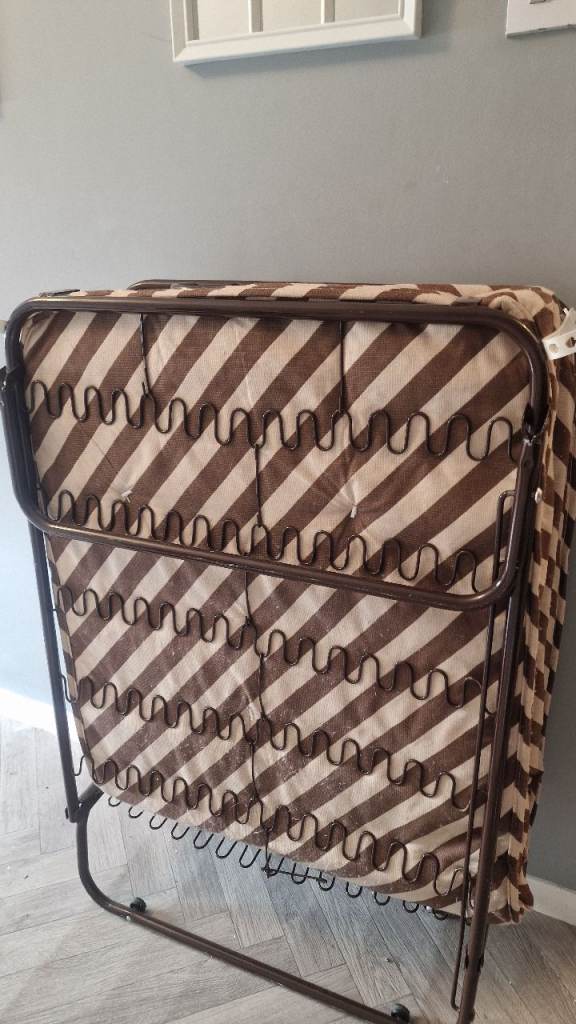 Folding Guest Bed with Mattress – Good Condition