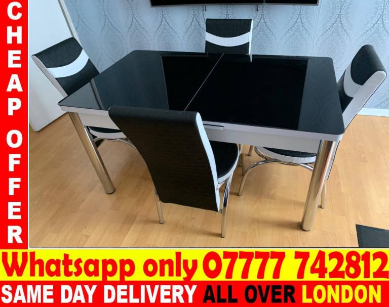 -FREE DELIVERY--Dining Table with chairs (oijf