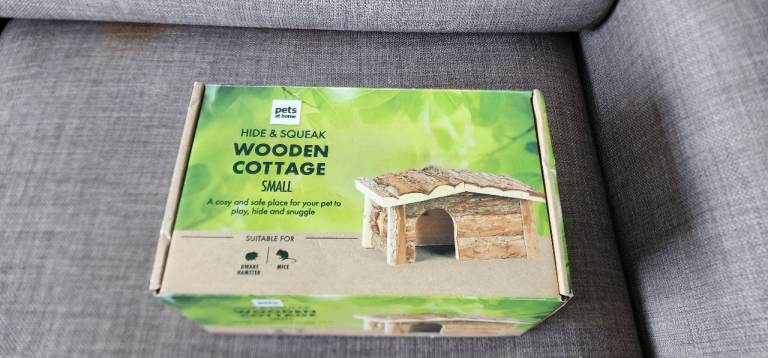 Wooden cottage home for pets