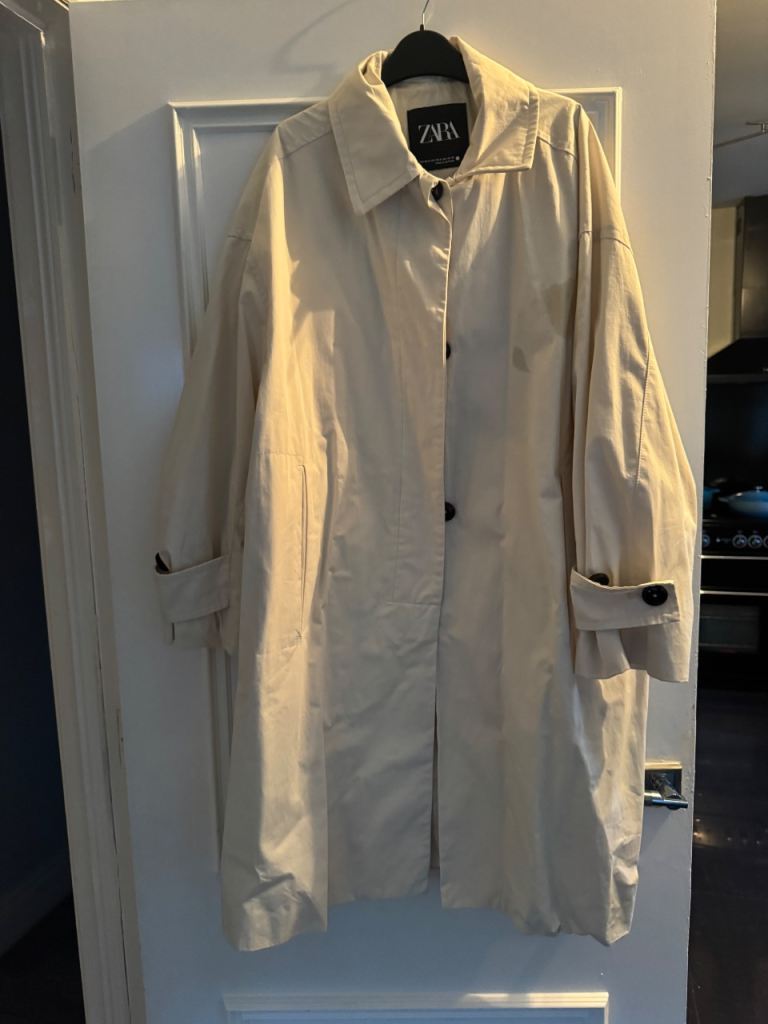 ZARA Beige swing  coat  – Good Condition