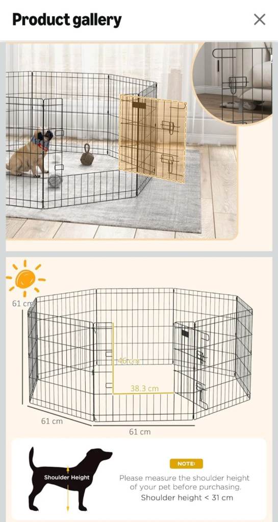 PawHut dog/pet pen