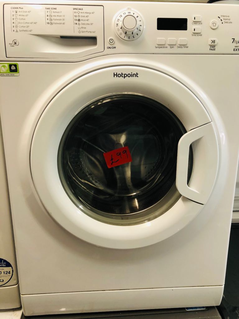 🚚 hotpoint washing machine 7kg load can deliver £99