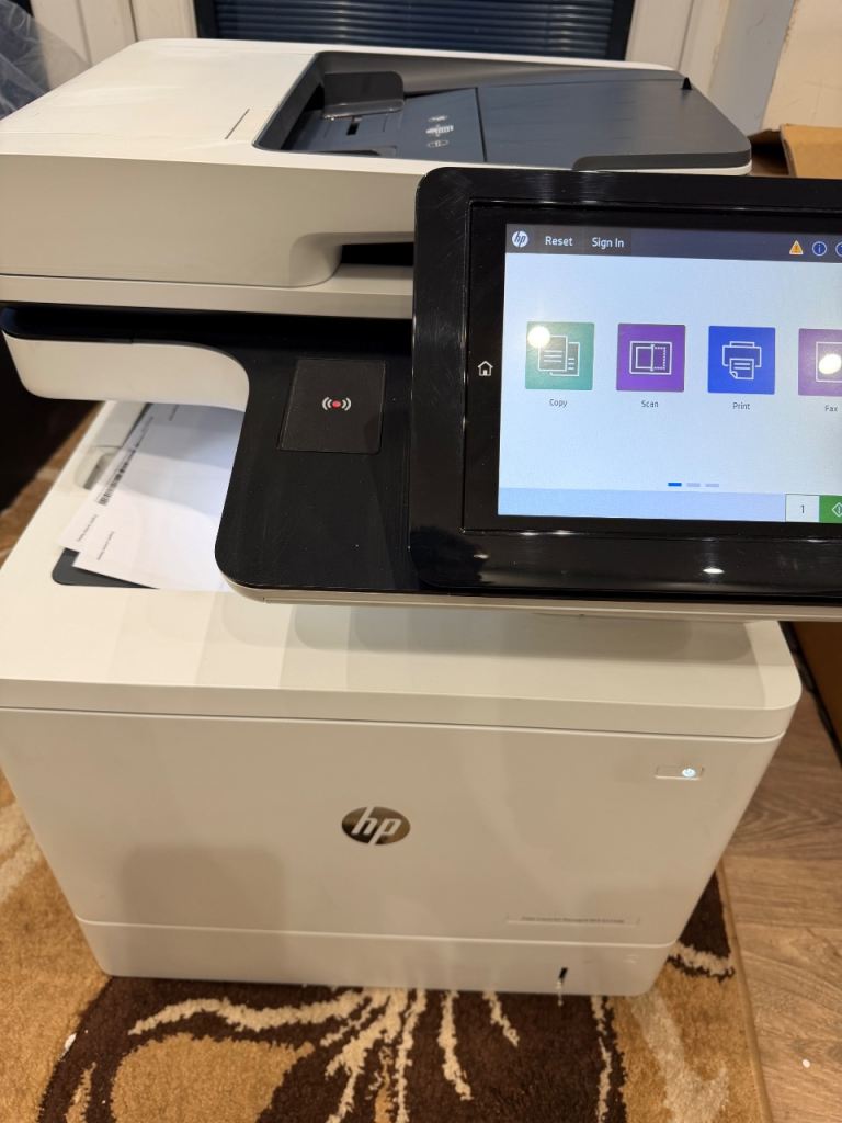 6 x HP MFP 57540 colour printers. Working good all tested low used. 