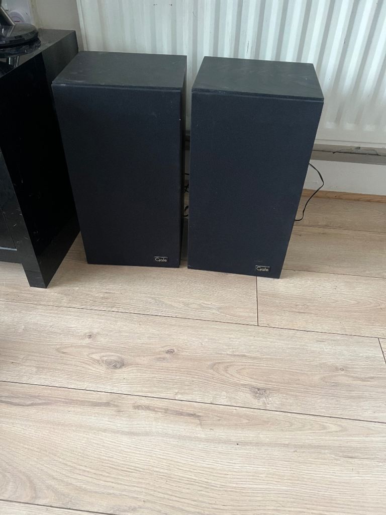 image for GALE Book Shelf 120w Speakers Good Working 