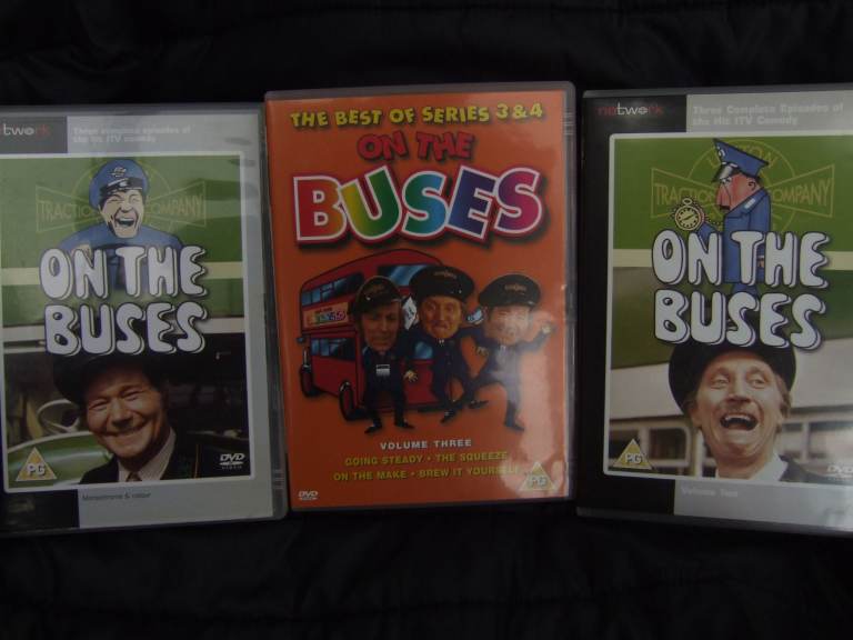3 x ON THE BUSES DVD's, 10 episodes, 3 disc's.