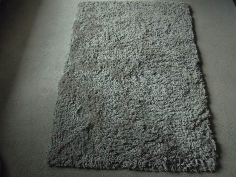 Beautiful Plain Shaded Mocha Shaggy Pile Design Soft Touch Carpet. Hessian Backed 