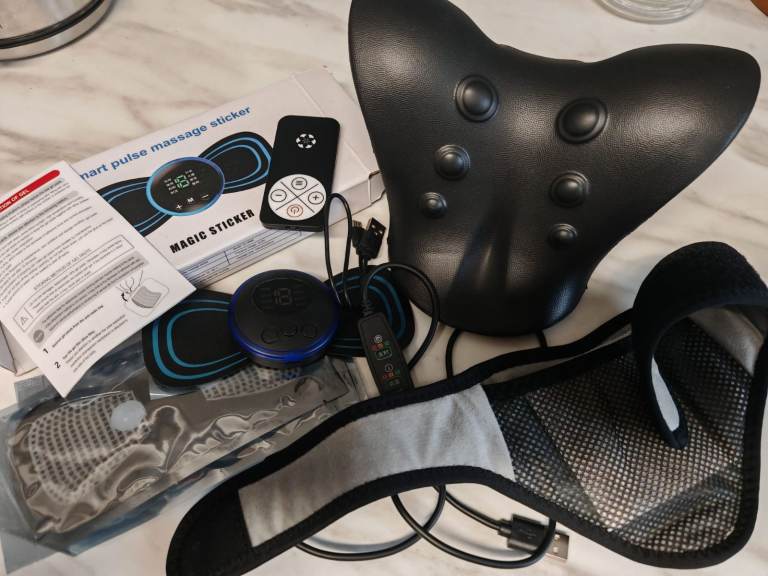 Electric Heating stretching Neck Cervical - Package 4 items