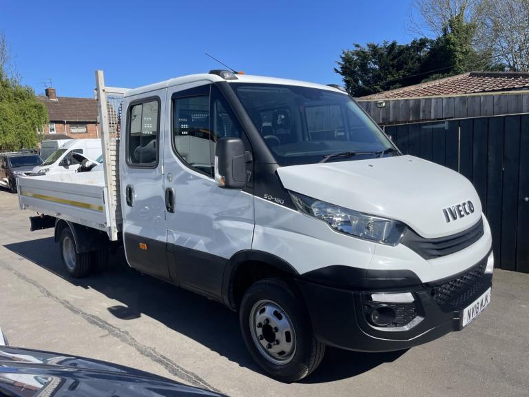 IVECO DAILY 3.0 50C15 150BHP 7 SEAT DOUBLE CAB DROPSIDE EURO 6 2018