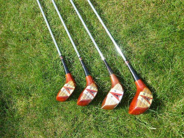 Set of Vintage Persimmon Woods