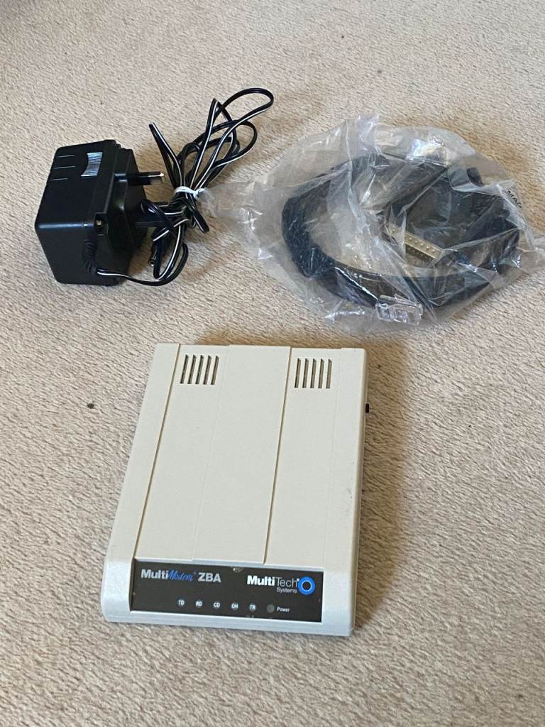 Multi-Tech MultiModem ZBA (Model MT9234ZBA), V.92/56K External Analog Serial Data/Fax Modem