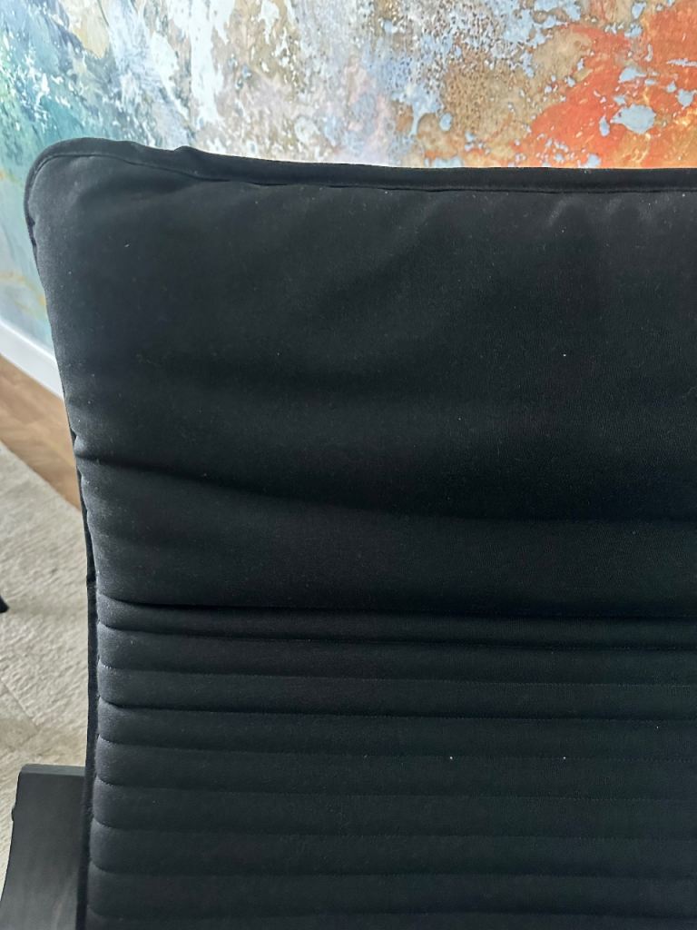 IKEA poang Black Wooden Armchair with Fabric Cushion – Good Condition ...