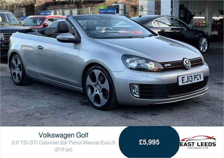 2013 Volkswagen Golf 2.0 TSI GTI Cabriolet 2dr Petrol Manual Euro 5 (210 ps) Convertible Petrol M...