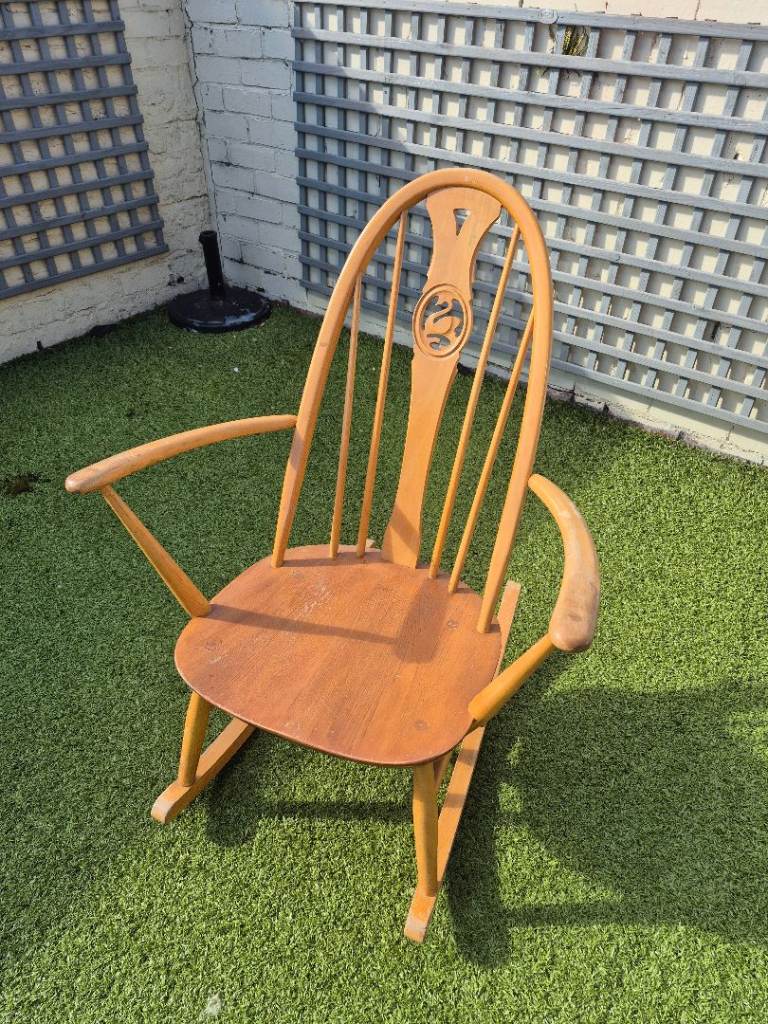 Ercol Wooden Rocking Chair – Good Condition