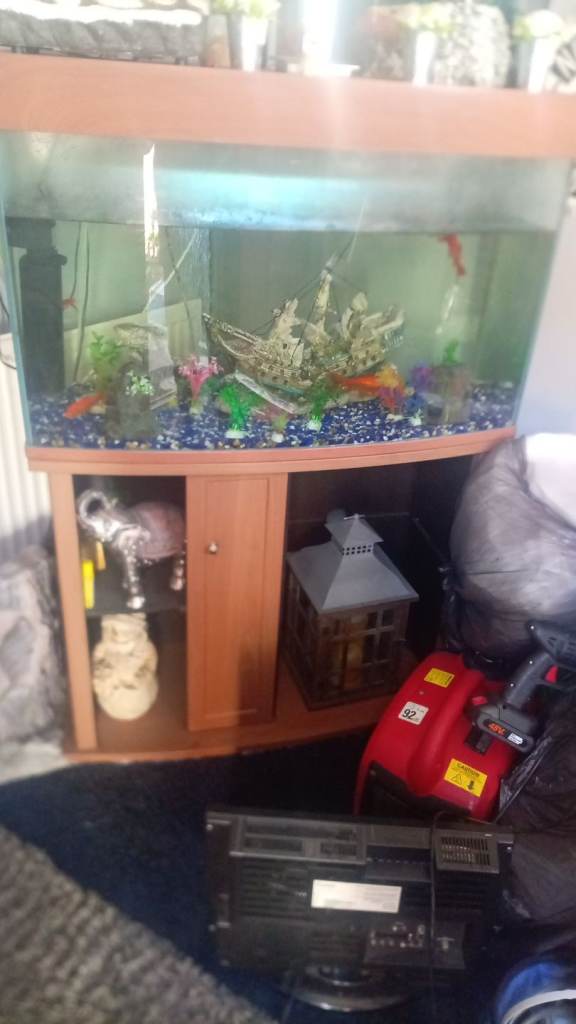 Aquarium Fish Tank with Cabinet Stand