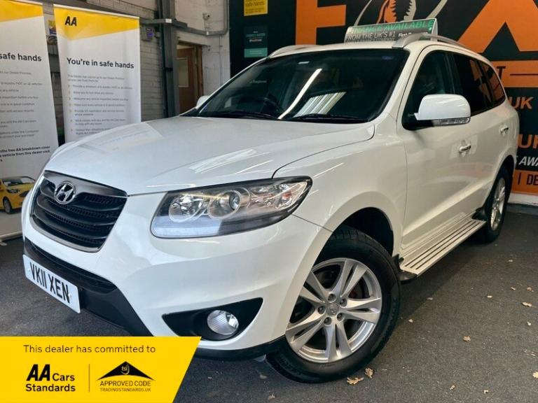 11 reg Hyundai Santa Fe 2.2 Crdi Premium automatic 7 seater,white,black leather