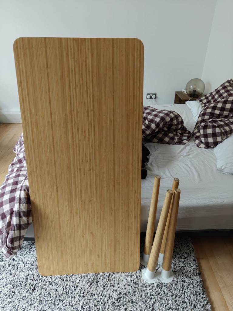 Bamboo Ikea desk