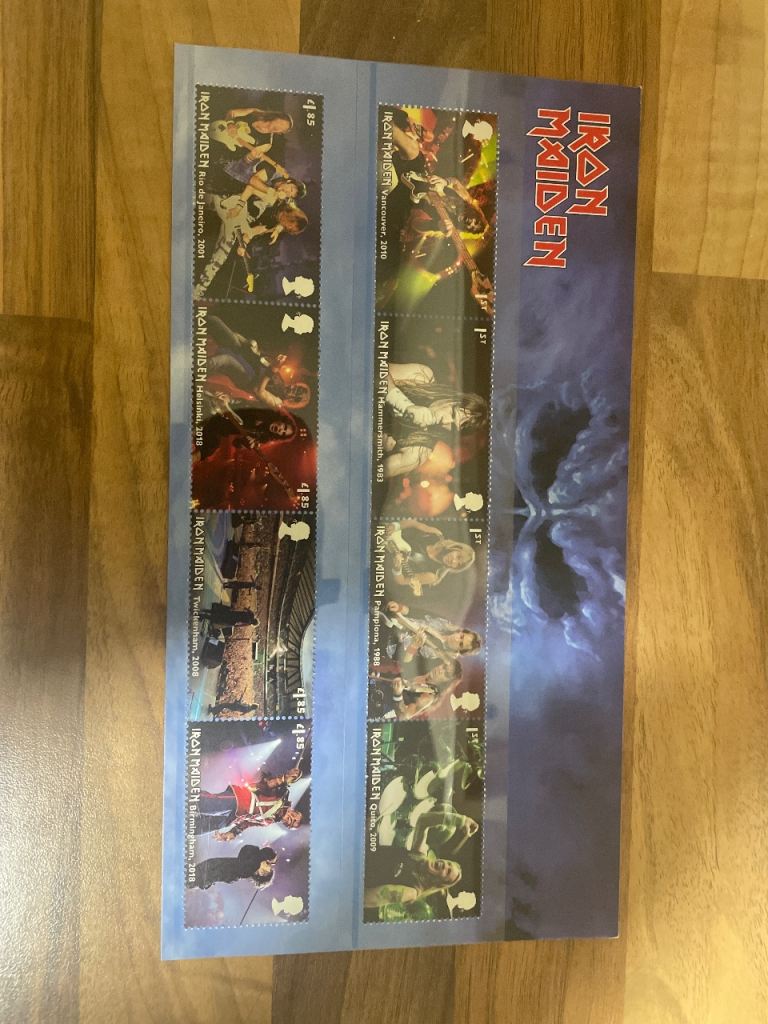 Iron Maiden stamps 