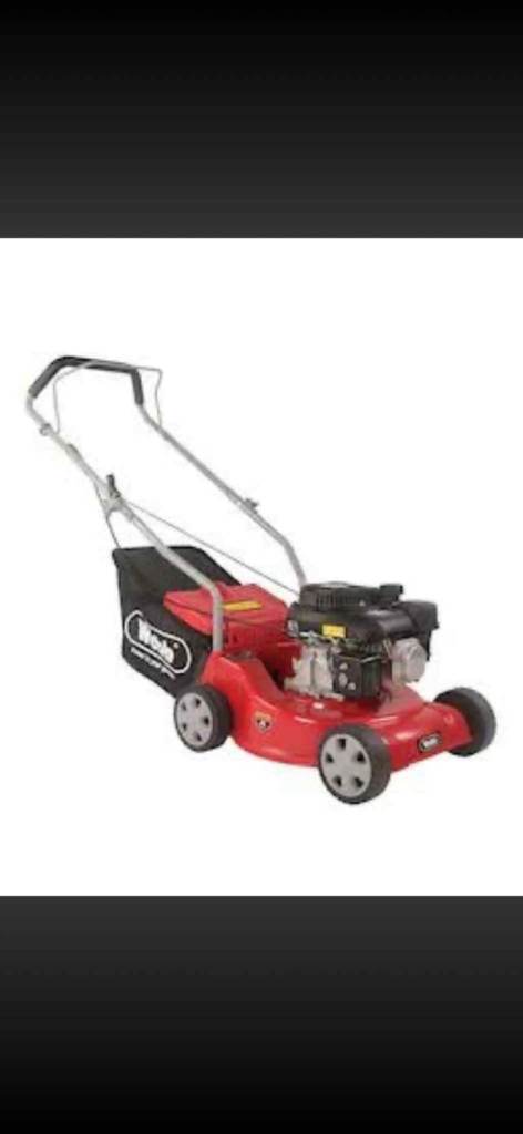 Webb petrol lawn mower