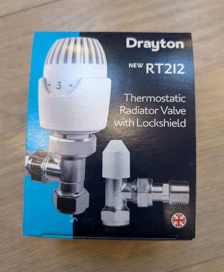 Drayton RT212 Angled Thermostatic Radiator Valve (4x Available)