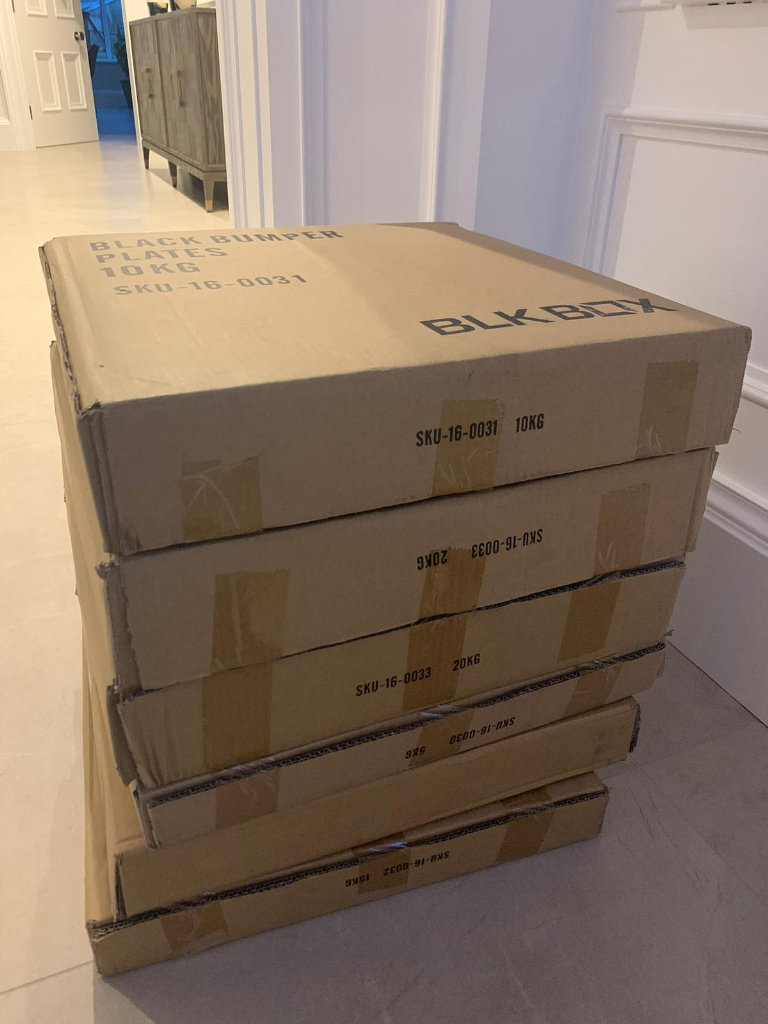 BLK BOX Weight Plates and Belfast Bar