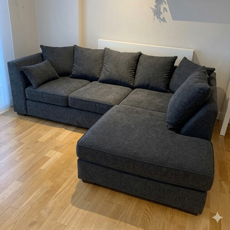 Brand New Dylan 4-Seater L-Shape Corner Sofa.