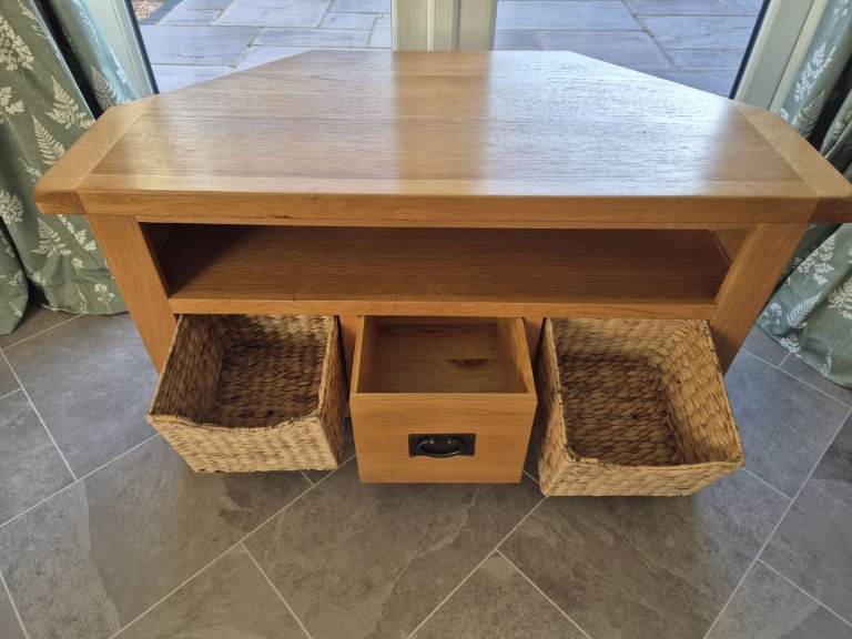 Oak TV unit and Coffee Table
