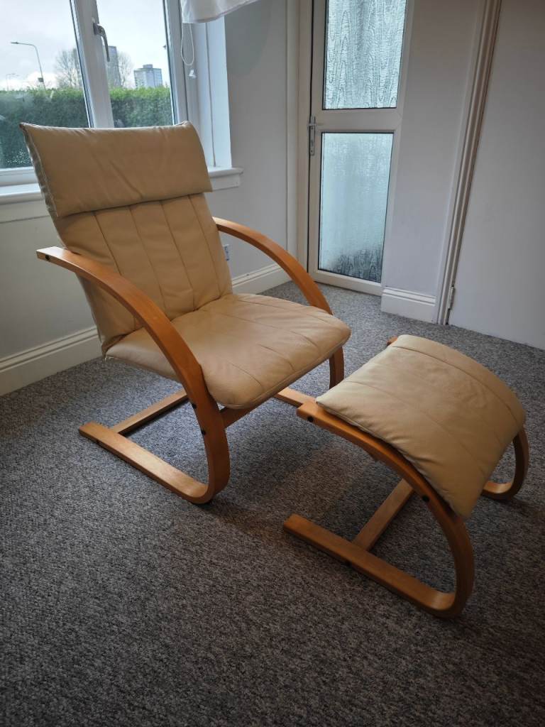 IKEA Chair & Footstool – Excellent Condition – Glasgow