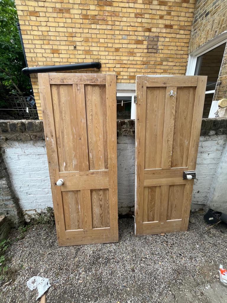 FREE 3x internal solid wood reclaimed doors 