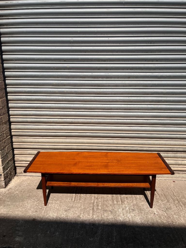 Vintage Mid-Century Teak Coffee Table Retro Danish Scandi Furniture