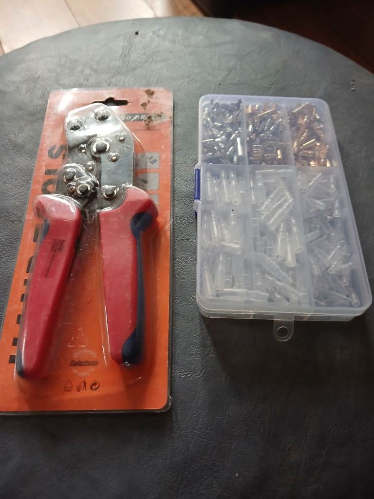 New Crimping Tool with Box of Connectors