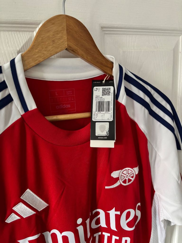 Arsenal home shirt official large new with tags