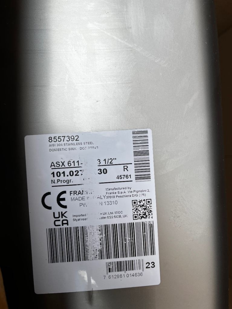 Brand new single bowl sink