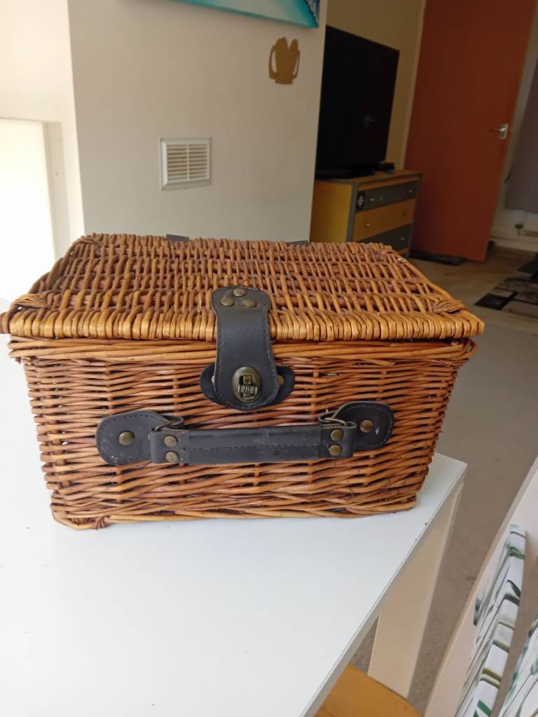 Vintage picnic basket