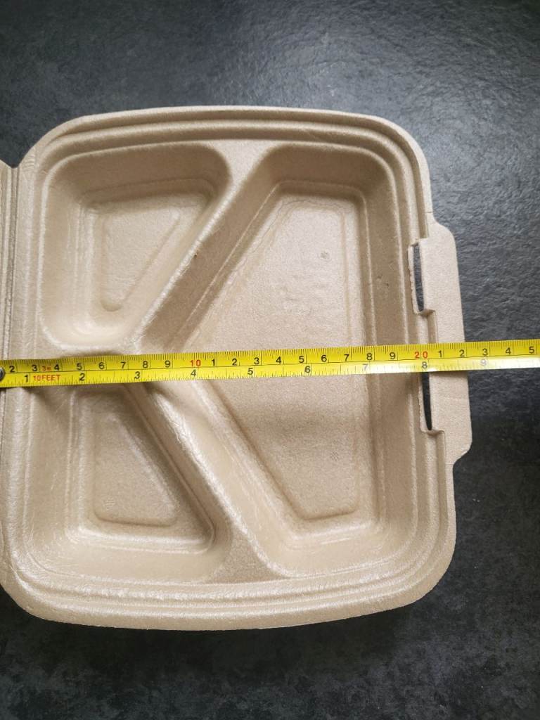 Takeaway food containers3 compartment 