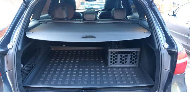 Mercedes GLC (W253) Black Retractable Parcel Shelf Boot Load Cover 2015-2021