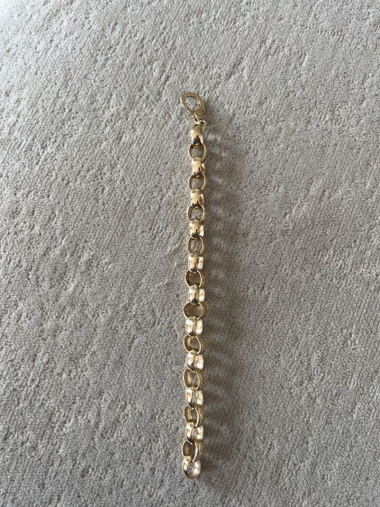 9ct gold belcher bracelet