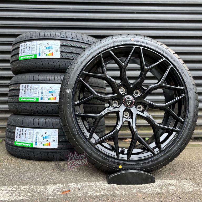 18” 5x120 New BMW 1 Series 2 Series Alloys Black Wheels & Tyres