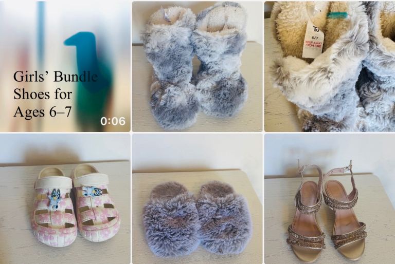  Girls’ Bundle Shoes for Ages 6–7