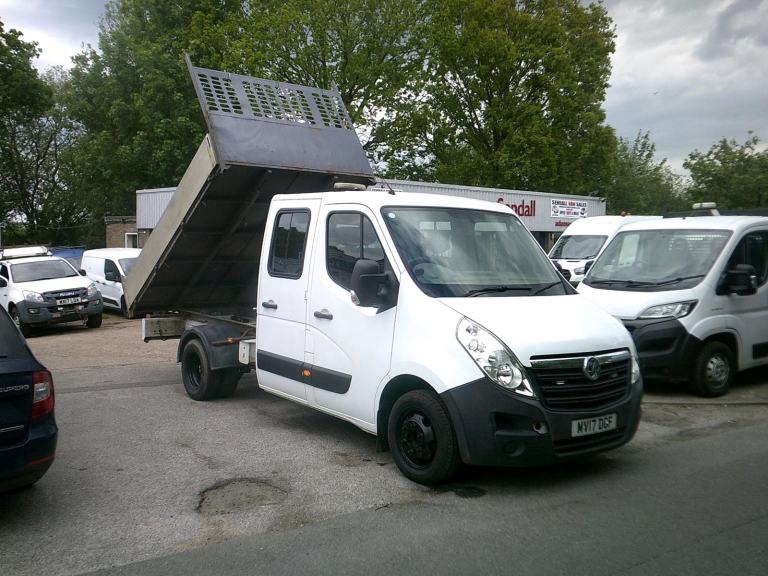 Vauxhall Movano 7 SEAT CAGE TIPPER,2017,67 REG,WHITE,ONLY 81k,1 OWNER VAN