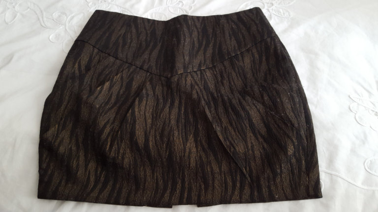Ted Baker Black Bronze  Mini Skirt size 12