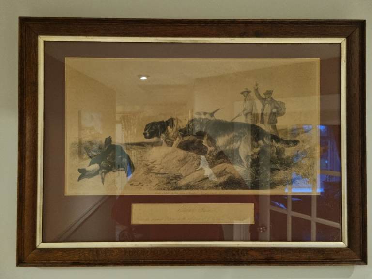 Framed hunting picture 1852