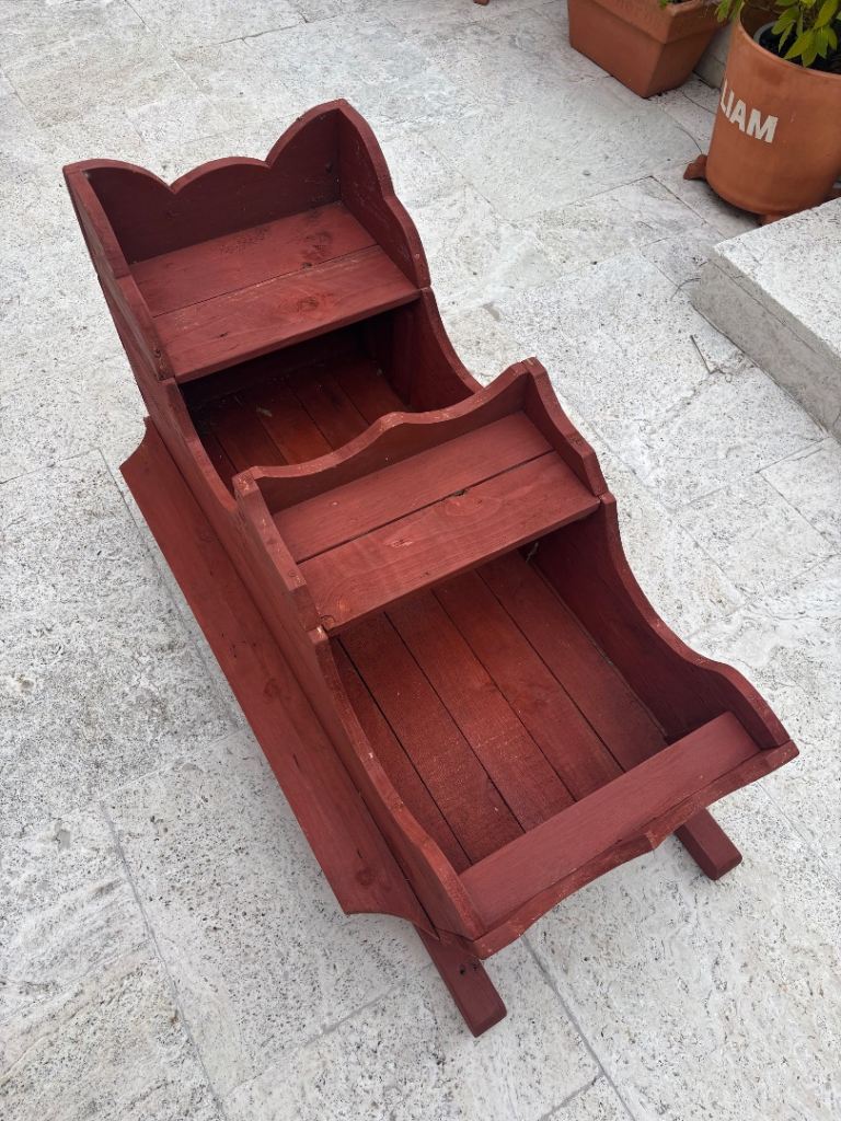 Pre/post Christmas Sale - wooden handmade sleigh 